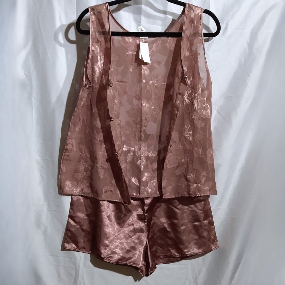 Anne Stuart Taupe 2 Pc Set Intimate Sleepwear